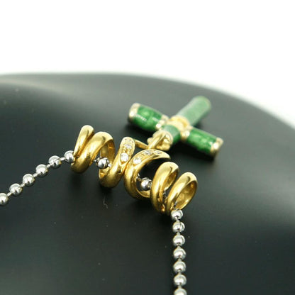 ウノアエレ(UNOAERRE)　750エナメルダイヤモンドペンダントトップ　重量5.82ｇ(石の重量含む)　レディース（中古）