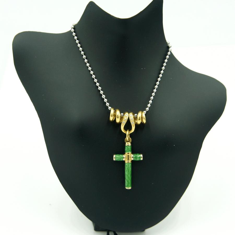 ウノアエレ(UNOAERRE)　750エナメルダイヤモンドペンダントトップ　重量5.82ｇ(石の重量含む)　レディース（中古）