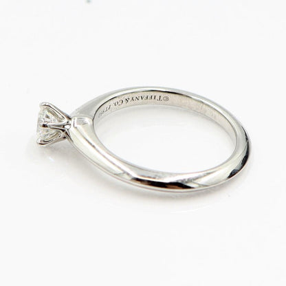ティファニー(Tiffany & Co.)　Pt950ダイヤモンドリング　D0.22ct　リングサイズ6号　重量3.63ｇ(石の重量含む)　プラチナ　レディース（中古）