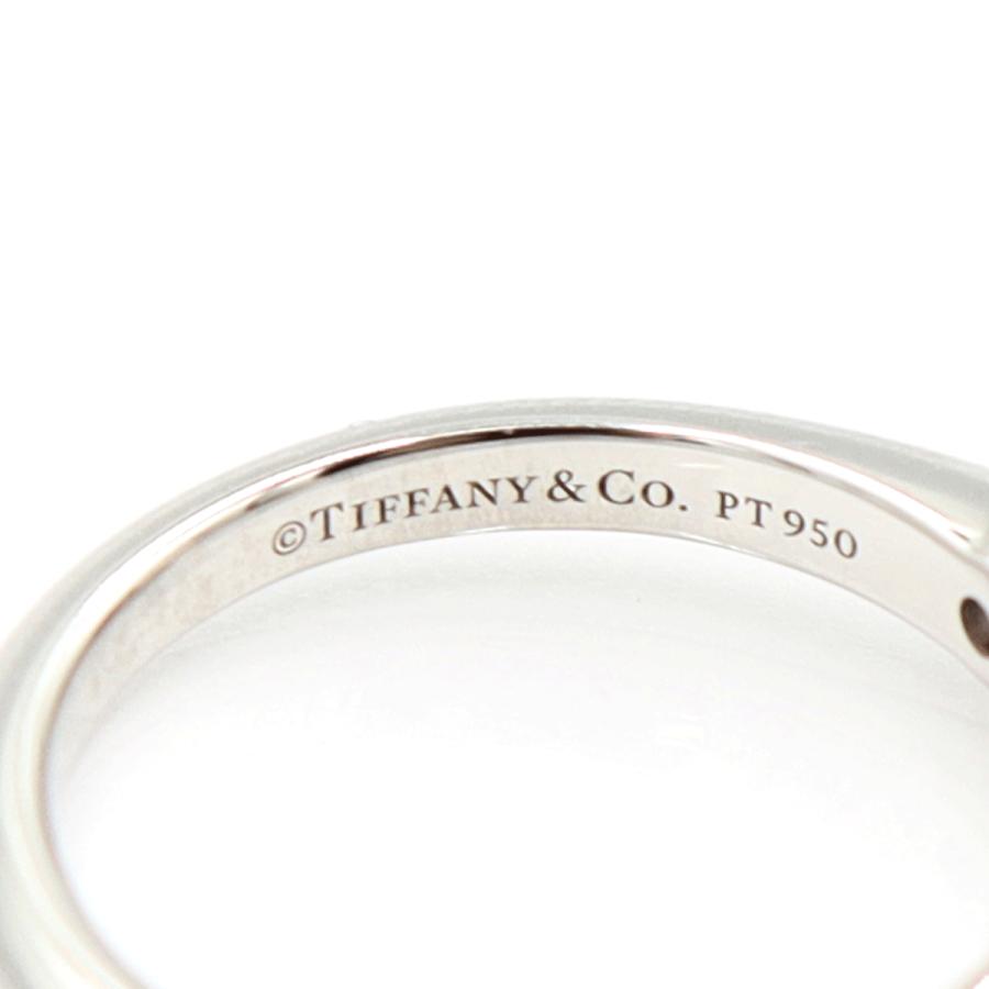 ティファニー(Tiffany & Co.)　Pt950ダイヤモンドリング　D0.22ct　リングサイズ6号　重量3.63ｇ(石の重量含む)　プラチナ　レディース（中古）