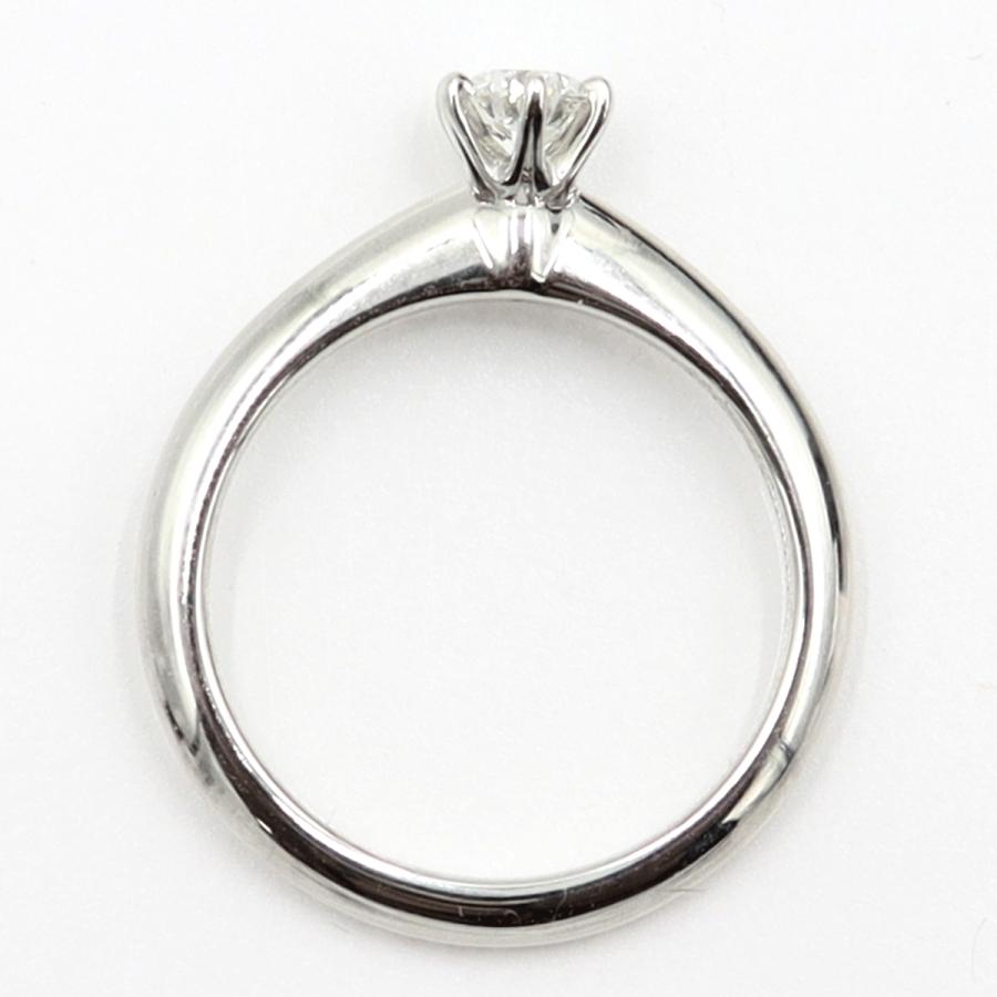 ティファニー(Tiffany & Co.)　Pt950ダイヤモンドリング　D0.22ct　リングサイズ6号　重量3.63ｇ(石の重量含む)　プラチナ　レディース（中古）