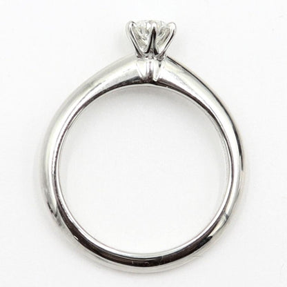 ティファニー(Tiffany & Co.)　Pt950ダイヤモンドリング　D0.22ct　リングサイズ6号　重量3.63ｇ(石の重量含む)　プラチナ　レディース（中古）