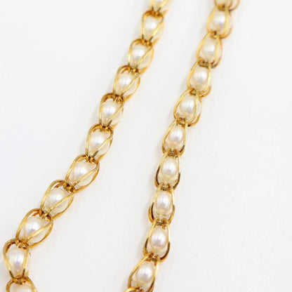 K18パールブレスレット　ブレスレットサイズ約18cm　重量5.27ｇ(石の重量含む)（中古）