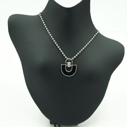 K14WGオニキスダイヤモンドペンダントトップ　重量2.04ｇ　レディース（中古）