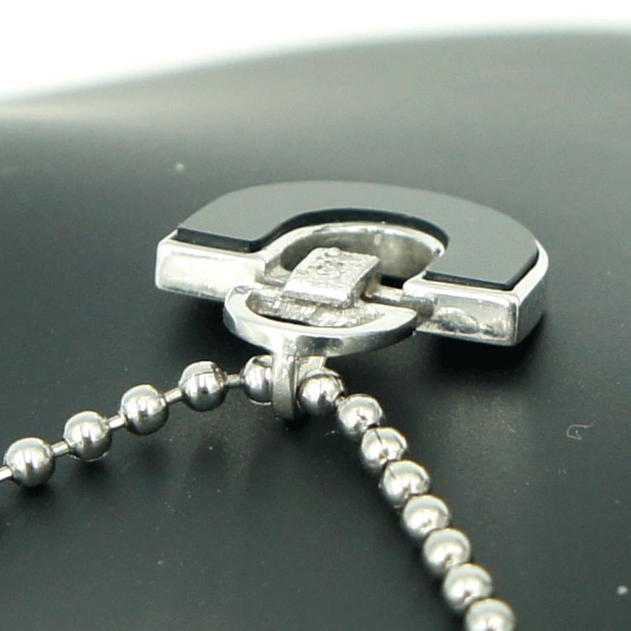 K14WGオニキスダイヤモンドペンダントトップ　重量2.04ｇ　レディース（中古）