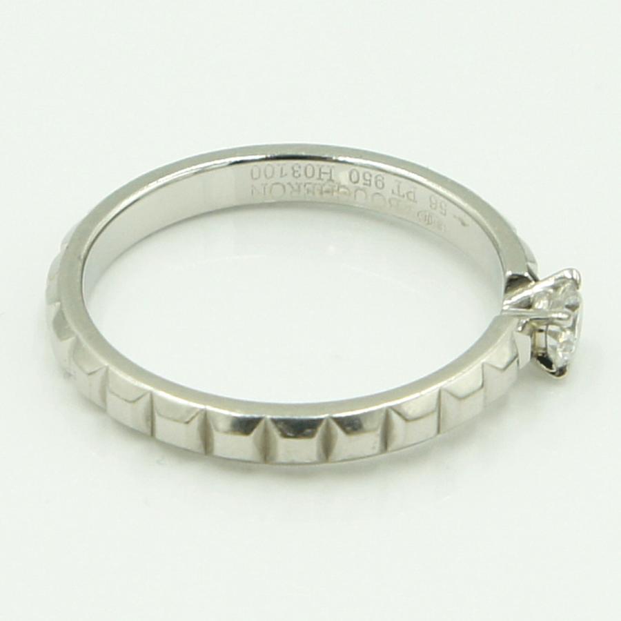ブシュロン(BOUCHERON)　PT950クルドパリダイヤリング　リングサイズ 56(17号)　重量5.11ｇ(石の重量含む) 　レディース（中古）