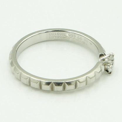 ブシュロン(BOUCHERON)　PT950クルドパリダイヤリング　リングサイズ 56(17号)　重量5.11ｇ(石の重量含む) 　レディース（中古）