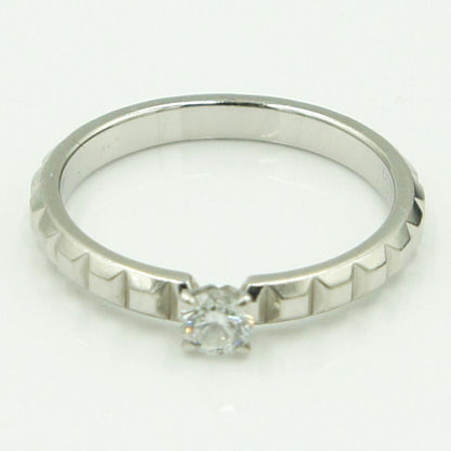 ブシュロン(BOUCHERON)　PT950クルドパリダイヤリング　リングサイズ 56(17号)　重量5.11ｇ(石の重量含む) 　レディース（中古）