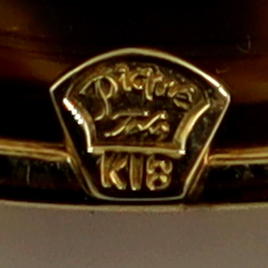 塩島敏彦 ピクゥエ(Pique) K18べっ甲帯留　重量20.05ｇ　フラワー　レディース（中古）