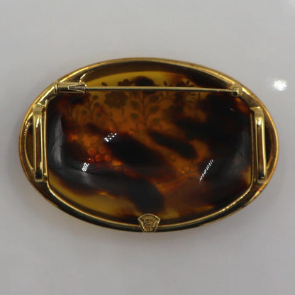 塩島敏彦 ピクゥエ(Pique) K18べっ甲帯留　重量20.05ｇ　フラワー　レディース（中古）