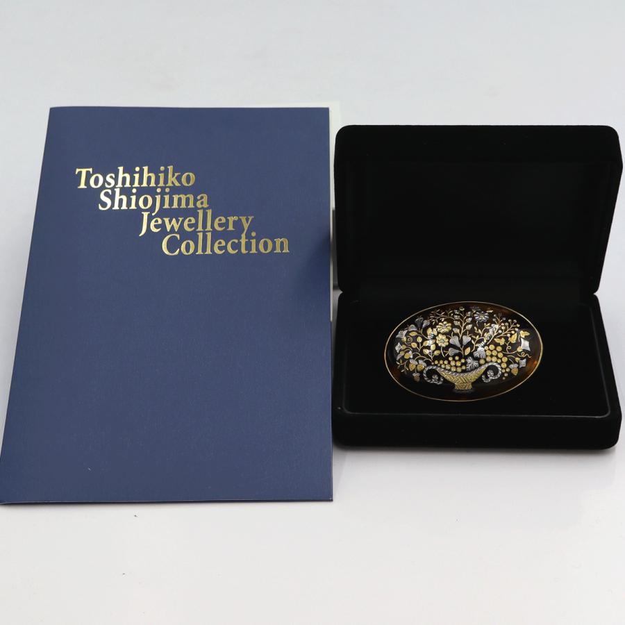 塩島敏彦 ピクゥエ(Pique) K18べっ甲帯留　重量20.05ｇ　フラワー　レディース（中古）