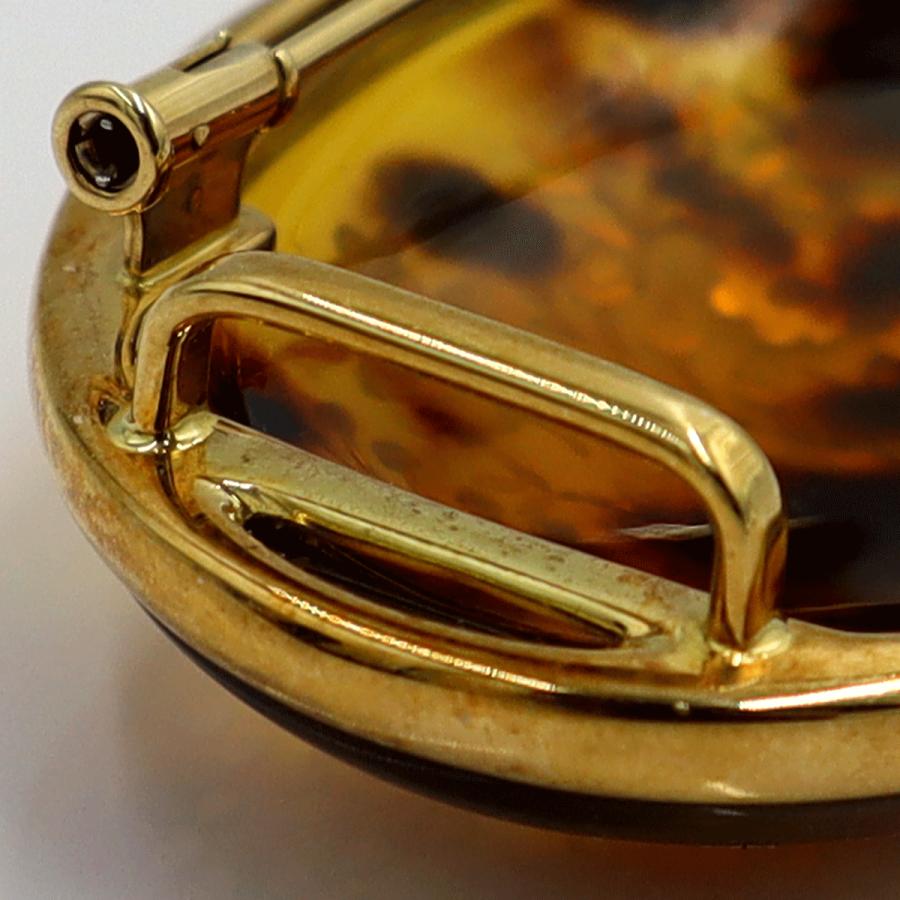 塩島敏彦 ピクゥエ(Pique) K18べっ甲帯留　重量20.05ｇ　フラワー　レディース（中古）