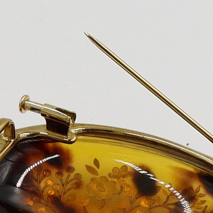 塩島敏彦 ピクゥエ(Pique) K18べっ甲帯留　重量20.05ｇ　フラワー　レディース（中古）