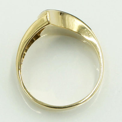 K18オニキスリング　リングサイズ12号　重量4.37ｇ(石の重量含む)　レディース（中古