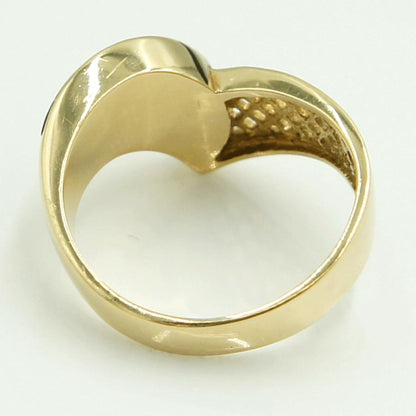 K18オニキスリング　リングサイズ12号　重量4.37ｇ(石の重量含む)　レディース（中古