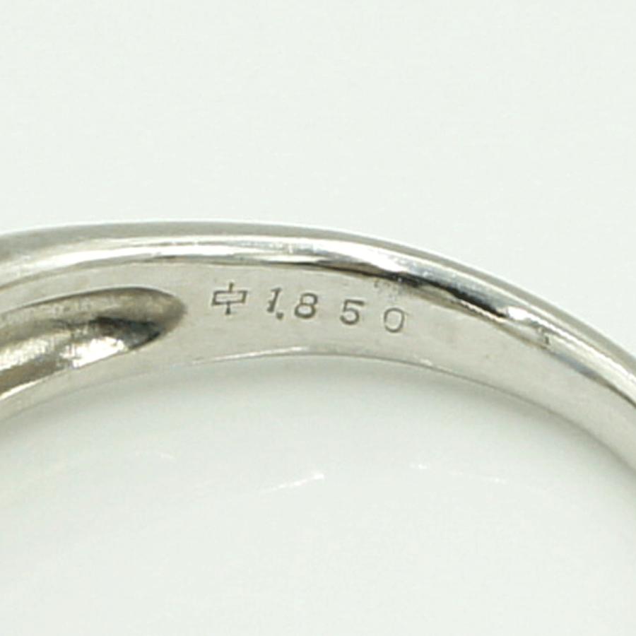 Pt900タンザナイトダイヤモンドリング　T1.85ct　D.0.364ct　リングサイズ15号　重量8.46ｇ(石の重量含む)　レディース（中古）