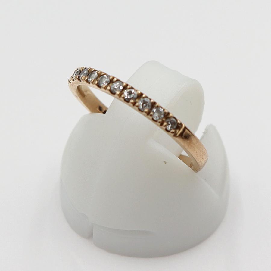 K18ダイヤモンドリング　サイズ8号　重量1.60ｇ(石の重量含む)　(中古)