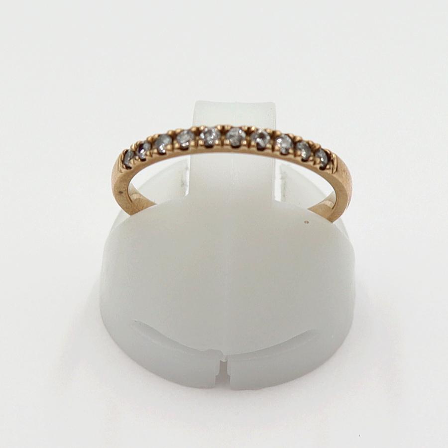 K18ダイヤモンドリング　サイズ8号　重量1.60ｇ(石の重量含む)　(中古)