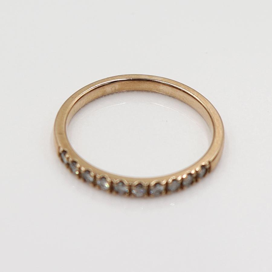 K18ダイヤモンドリング　サイズ8号　重量1.60ｇ(石の重量含む)　(中古)