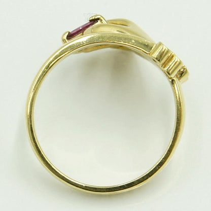 K18ルビーダイヤモンドリング　リングサイズ12号　重量4.14ｇ(石の重量含む)　レディース（中古）