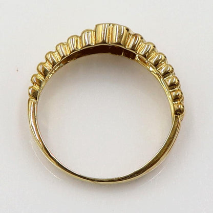 K18ダイヤモンドリング　D0.15ct　リングサイズ9号　重量3.10ｇ(石の重量含む)（中古）