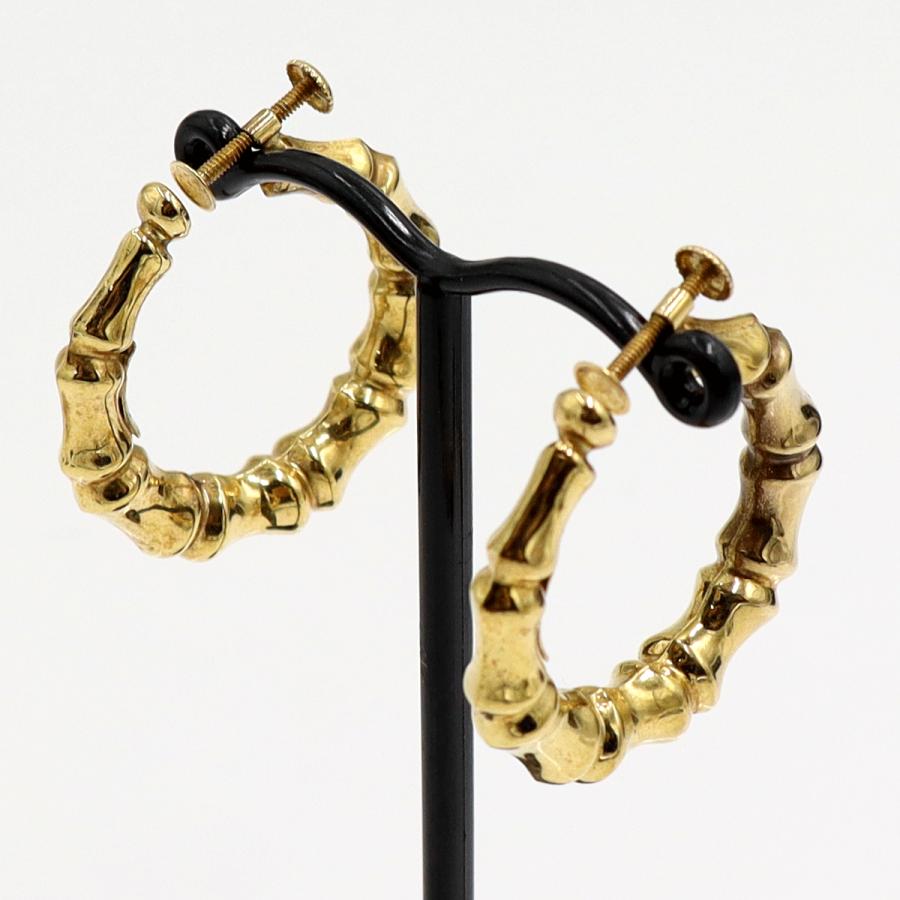 ウノア・エレ(UNOAERRE) 750デザインフープイヤリング　重量5.50ｇ　レディース（中古）