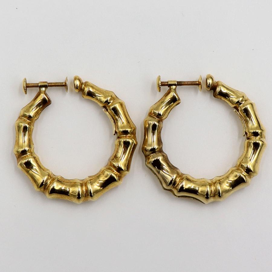 ウノア・エレ(UNOAERRE) 750デザインフープイヤリング　重量5.50ｇ　レディース（中古）