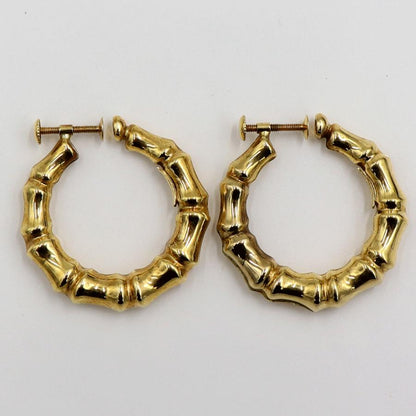 ウノア・エレ(UNOAERRE) 750デザインフープイヤリング　重量5.50ｇ　レディース（中古）