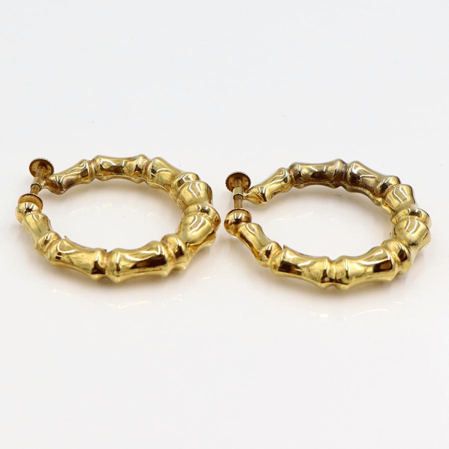 ウノア・エレ(UNOAERRE) 750デザインフープイヤリング　重量5.50ｇ　レディース（中古）