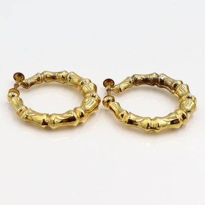 ウノア・エレ(UNOAERRE) 750デザインフープイヤリング　重量5.50ｇ　レディース（中古）