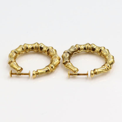 ウノア・エレ(UNOAERRE) 750デザインフープイヤリング　重量5.50ｇ　レディース（中古）