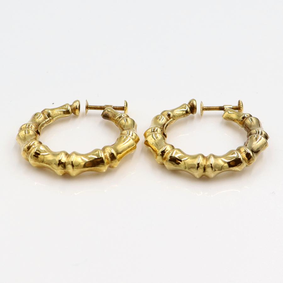 ウノア・エレ(UNOAERRE) 750デザインフープイヤリング　重量5.50ｇ　レディース（中古）