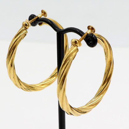 ウノア・エレ(UNOAERRE) 750デザインフープイヤリング　重量5.14ｇ　レディース（中古）