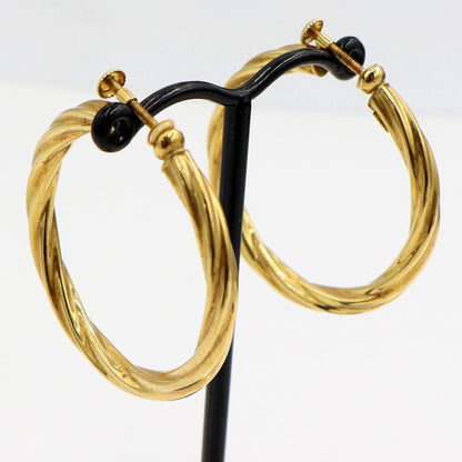 ウノア・エレ(UNOAERRE) 750デザインフープイヤリング　重量5.14ｇ　レディース（中古）