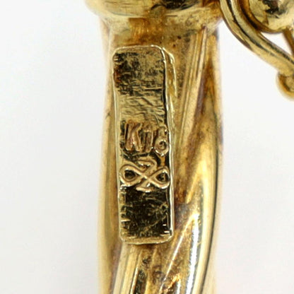 K18バングル　バングルサイズ約17cm　重量6.56ｇ（中古）