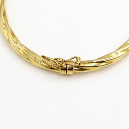 K18バングル　バングルサイズ約17cm　重量6.56ｇ（中古）