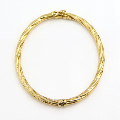 K18バングル　バングルサイズ約17cm　重量6.56ｇ（中古）