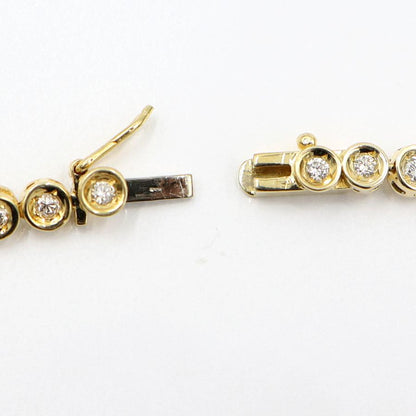 K18ダイヤモンドネックレス　D3.00ct　長さ39cm　重量20.04ｇ(石の重量含む)（中古）