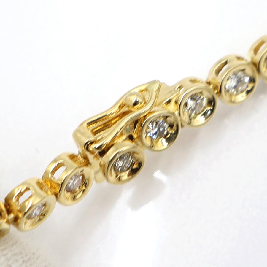 K18ダイヤモンドネックレス　D3.00ct　長さ39cm　重量20.04ｇ(石の重量含む)（中古）