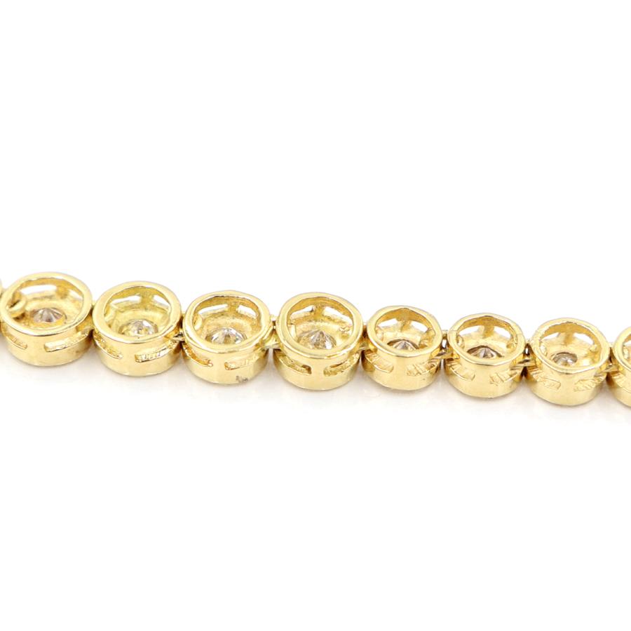 K18ダイヤモンドネックレス　D3.00ct　長さ39cm　重量20.04ｇ(石の重量含む)（中古）