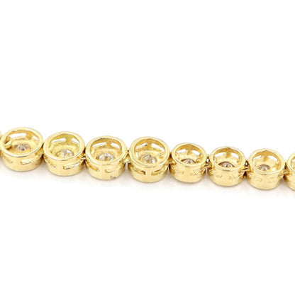 K18ダイヤモンドネックレス　D3.00ct　長さ39cm　重量20.04ｇ(石の重量含む)（中古）