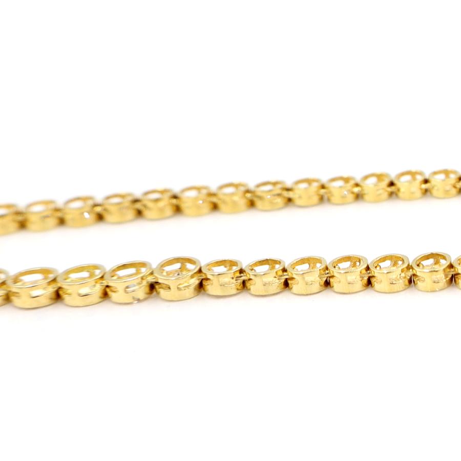 K18ダイヤモンドネックレス　D3.00ct　長さ39cm　重量20.04ｇ(石の重量含む)（中古）