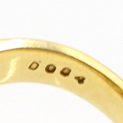 K18エメラルドダイヤモンドリング　E0.27ct　D0.84ct　リングサイズ14号　重量7.40ｇ(石の重量含む)　レディース（中古）