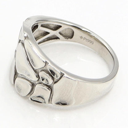 Pt999デザインリング　リングサイズ16号　重量11.66ｇ　レディース（中古）