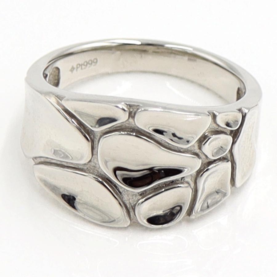 Pt999デザインリング　リングサイズ16号　重量11.66ｇ　レディース（中古）