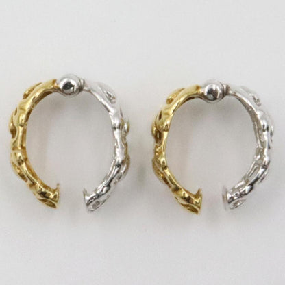 K18/K14WGピアリング　重量2.96ｇ(両耳合計) 　リバーシブル（中古）