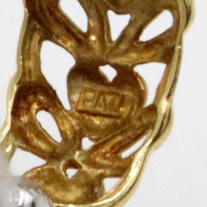 K18/K14WGピアリング　重量2.96ｇ(両耳合計) 　リバーシブル（中古）