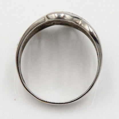 Pt900デザインリング　プラチナ　リングサイズ15号　重量6.50ｇ　レディース（中古）