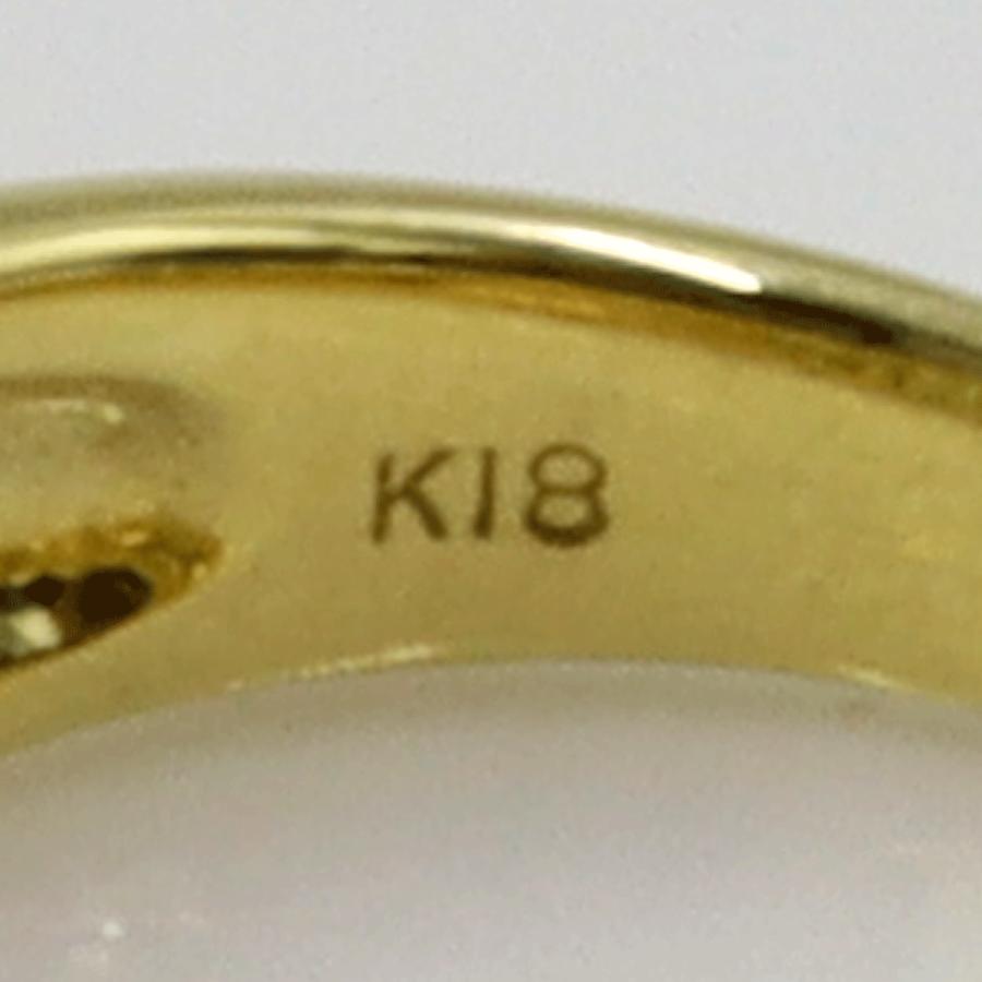 K18ブルートパーズダイヤモンドリング　D0.30ct　リングサイズ11号　重量6.19ｇ(石の重量含む)　 レディース(中古)