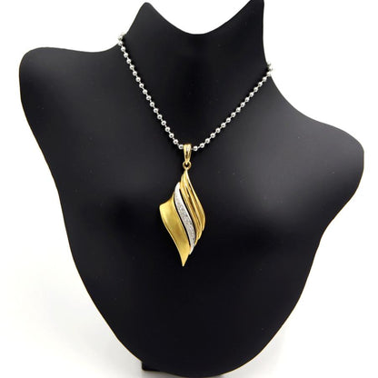 K18/Pt900ダイヤモンドペンダントトップ　D0.04ct　重量4.13ｇ(石の重量含む)（中古）